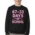100 Days Of School Baseball Boys Six Seven Drip 100th Day Youth Crewneck Sweatshirt 100 Days Of School Baseball Boys Six Seven Drip 100th Day Youth Crewneck Sweatshirt