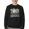 100 Days Of School Baseball Cap Boy School Teacher Youth Crewneck Sweatshirt