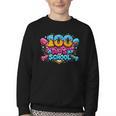 100 Days Of School Baseball Drip Ice Cream Costume Teachers Youth Crewneck Sweatshirt