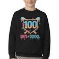 100 Days Of School Baseball Drip 100 Days Of School Youth Crewneck Sweatshirt 100 Days Of School Baseball Drip 100 Days Of School Youth Crewneck Sweatshirt