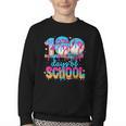 100 Days Of School Baseball Ice Cream For Boy Girl Kids Youth Crewneck Sweatshirt