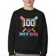 100 Days Of School Baseball Ice Cream Drip 100th Day School Youth Crewneck Sweatshirt 100 Days Of School Baseball Ice Cream Drip 100th Day School Youth Crewneck Sweatshirt