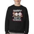 100 Days Of School Baseball Theme Kids Teens Boys 100th Day Youth Crewneck Sweatshirt 100 Days Of School Baseball Theme Kids Teens Boys 100th Day Youth Crewneck Sweatshirt