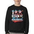 100 Days Of School Boys Baseball Drip 100th Day Dabbing Ball Youth Crewneck Sweatshirt 100 Days Of School Boys Baseball Drip 100th Day Dabbing Ball Youth Crewneck Sweatshirt