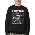 100 Days Of School Boys Kids 100th Day Balls Baseball Kids Youth Crewneck Sweatshirt 100 Days Of School Boys Kids 100th Day Balls Baseball Kids Youth Crewneck Sweatshirt