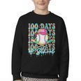 100 Days Of School Drip Baseball 100th Day Baseball School Youth Crewneck Sweatshirt 100 Days Of School Drip Baseball 100th Day Baseball School Youth Crewneck Sweatshirt