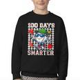 100 Days Smarter Baseball 100 Days Of School Boy Girl Kid Youth Crewneck Sweatshirt 100 Days Smarter Baseball 100 Days Of School Boy Girl Kid Youth Crewneck Sweatshirt