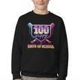 100 Drippy Days Of School Baseball For Boy Kids Youth Crewneck Sweatshirt
