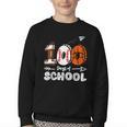 100th Day Of School Basketball Baseball Football Kids Boys Youth Crewneck Sweatshirt