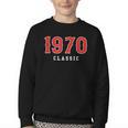 55 Year Old 1970 Classic Baseball Fan 55th Birthday Youth Crewneck Sweatshirt 55 Year Old 1970 Classic Baseball Fan 55th Birthday Youth Crewneck Sweatshirt