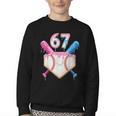 6 7 Baseball Dripping Six Seven Gen Alpha Slang Youth Crewneck Sweatshirt 6 7 Baseball Dripping Six Seven Gen Alpha Slang Youth Crewneck Sweatshirt
