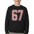 6 7 Number 67 Baseball Meme Tee For Women Youth Crewneck Sweatshirt 6 7 Number 67 Baseball Meme Tee For Women Youth Crewneck Sweatshirt