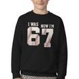 I Was 6 Now I'm 7 Year Old Birthday 67 Meme Baseball Bday Youth Crewneck Sweatshirt I Was 6 Now I'm 7 Year Old Birthday 67 Meme Baseball Bday Youth Crewneck Sweatshirt