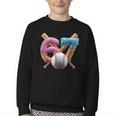 67 Baseball Ice Cream Drip Kids Youth Youth Crewneck Sweatshirt
