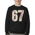 67 Baseball Six Seven 6 7 Meme 67 Youth Crewneck Sweatshirt 67 Baseball Six Seven 6 7 Meme 67 Youth Crewneck Sweatshirt
