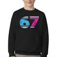 67 Crayon Cool Baseball Crayon 6 7 67 Youth Crewneck Sweatshirt 67 Crayon Cool Baseball Crayon 6 7 67 Youth Crewneck Sweatshirt