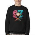 67 Ice Cream Drip Baseball Meme – Six Seven Gen Alpha Youth Crewneck Sweatshirt 67 Ice Cream Drip Baseball Meme – Six Seven Gen Alpha Youth Crewneck Sweatshirt