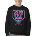 67 Six Seven Baseball Ice Cream Drip Cool Meme 67 Youth Crewneck Sweatshirt 67 Six Seven Baseball Ice Cream Drip Cool Meme 67 Youth Crewneck Sweatshirt