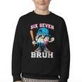 67 Six Seven Baseball Ice Cream Drip Number 67 Player Youth Crewneck Sweatshirt 67 Six Seven Baseball Ice Cream Drip Number 67 Player Youth Crewneck Sweatshirt