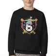 6th Birthday Baseball Drip Number 6 Year Old Birthday Boy Youth Crewneck Sweatshirt 6th Birthday Baseball Drip Number 6 Year Old Birthday Boy Youth Crewneck Sweatshirt