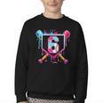 6th Birthday Boys Baseball Ice Cream Drip Boys Baseball Youth Crewneck Sweatshirt 6th Birthday Boys Baseball Ice Cream Drip Boys Baseball Youth Crewneck Sweatshirt
