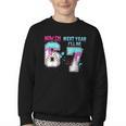 6th Birthday Now I'm 6 Next Year I'Ll Be 7 Baseball Drip 67 Youth Crewneck Sweatshirt 6th Birthday Now I'm 6 Next Year I'Ll Be 7 Baseball Drip 67 Youth Crewneck Sweatshirt