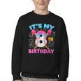 8th Birthday Baseball 8 Year Old Ice Cream Drip Boy Baseball Youth Crewneck Sweatshirt 8th Birthday Baseball 8 Year Old Ice Cream Drip Boy Baseball Youth Crewneck Sweatshirt