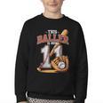 This Baller Is Now 11 Year Baseball Player 11th Birthday Boy Youth Crewneck Sweatshirt This Baller Is Now 11 Year Baseball Player 11th Birthday Boy Youth Crewneck Sweatshirt
