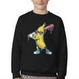 Banana Baseball Drip Kids Youth Boys Girls Youth Crewneck Sweatshirt