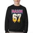 Baseball 6 7 Ice Cream Drip Number 67 Six Seven Meme Youth Crewneck Sweatshirt Baseball 6 7 Ice Cream Drip Number 67 Six Seven Meme Youth Crewneck Sweatshirt