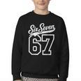 Baseball 6 7 Number 67 Six Seven Meme Boys Youth Kids Youth Crewneck Sweatshirt Baseball 6 7 Number 67 Six Seven Meme Boys Youth Kids Youth Crewneck Sweatshirt