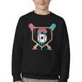 Baseball 6 Year Old Ice Cream Drip 6th Birthday Boys Player Youth Crewneck Sweatshirt Baseball 6 Year Old Ice Cream Drip 6th Birthday Boys Player Youth Crewneck Sweatshirt