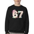 Baseball 67 Dripping Six Seven Drip Boys Gen Z Youth Crewneck Sweatshirt Baseball 67 Dripping Six Seven Drip Boys Gen Z Youth Crewneck Sweatshirt