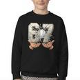 Baseball 67 Six Seven Gen Alpha Meme Youth Crewneck Sweatshirt