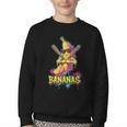 Baseball Banana Graffiti Urban For Kids Youth Crewneck Sweatshirt