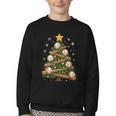 Baseball Bat Christmas Tree Lights Holiday Xmas Youth Crewneck Sweatshirt Baseball Bat Christmas Tree Lights Holiday Xmas Youth Crewneck Sweatshirt