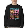 Baseball Or Bows Paw Paw Loves You Gender Reveal Baby Party Youth Crewneck Sweatshirt Baseball Or Bows Paw Paw Loves You Gender Reveal Baby Party Youth Crewneck Sweatshirt