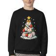 Baseball Christmas Tree Lights Santa Sport Player Lover Xmas Youth Crewneck Sweatshirt Baseball Christmas Tree Lights Santa Sport Player Lover Xmas Youth Crewneck Sweatshirt