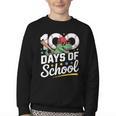 Baseball Dinosaur 100 Days Of School Kids Theme Youth Crewneck Sweatshirt Baseball Dinosaur 100 Days Of School Kids Theme Youth Crewneck Sweatshirt
