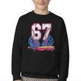 Baseball Drip 67 Meme Six Seven 6-7 Gen Alpha Slang Youth Crewneck Sweatshirt Baseball Drip 67 Meme Six Seven 6-7 Gen Alpha Slang Youth Crewneck Sweatshirt