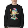Baseball Drip For Boys Ice Cream Drip Baseball Sport Youth Crewneck Sweatshirt Baseball Drip For Boys Ice Cream Drip Baseball Sport Youth Crewneck Sweatshirt