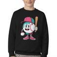 Baseball Drip Boys Ice Cream Youth Youth Crewneck Sweatshirt