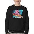 Baseball Drip Ice Cream 67 Graffiti Splash Melt Youth Crewneck Sweatshirt Baseball Drip Ice Cream 67 Graffiti Splash Melt Youth Crewneck Sweatshirt
