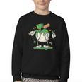 Baseball Drip Ice Cream Boys Kids Shamrock St Patricks Day Youth Crewneck Sweatshirt Baseball Drip Ice Cream Boys Kids Shamrock St Patricks Day Youth Crewneck Sweatshirt
