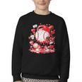 Baseball Drip Ice Cream Boys Kids Youth Valentines Youth Crewneck Sweatshirt Baseball Drip Ice Cream Boys Kids Youth Valentines Youth Crewneck Sweatshirt