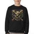 Baseball Drip Ice Cream Camo Home Plate Bats Sports Game Day Youth Crewneck Sweatshirt Baseball Drip Ice Cream Camo Home Plate Bats Sports Game Day Youth Crewneck Sweatshirt