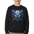 Baseball Drip Ice Cream Diabetes Awareness Ribbon Boys Girls Youth Crewneck Sweatshirt Baseball Drip Ice Cream Diabetes Awareness Ribbon Boys Girls Youth Crewneck Sweatshirt