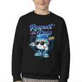 Baseball Drip Ice Cream Respect The Drip Home Plate Boy Kids Youth Crewneck Sweatshirt Baseball Drip Ice Cream Respect The Drip Home Plate Boy Kids Youth Crewneck Sweatshirt