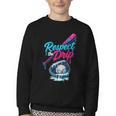Baseball Drip Ice Cream Sprinkles Youth Boys Baseball Glove Youth Crewneck Sweatshirt