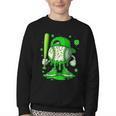 Baseball Drip Icecream Apparel Youth Boy St Patricks Day Youth Crewneck Sweatshirt Baseball Drip Icecream Apparel Youth Boy St Patricks Day Youth Crewneck Sweatshirt